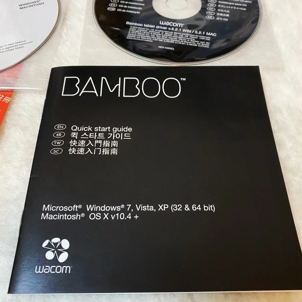 Wacom Bamboo Pen Tablet Size 9.8 x 6.9 inches